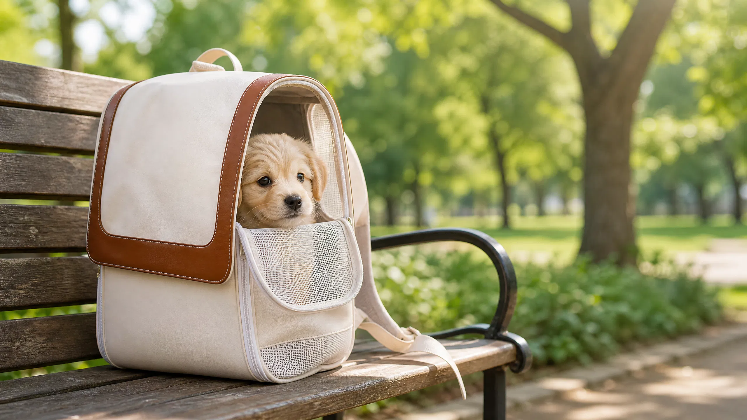 GuardHound Luxury Breathable Pet Carrier Backpack · Breathable Mesh Comfort · GuardHound DOG