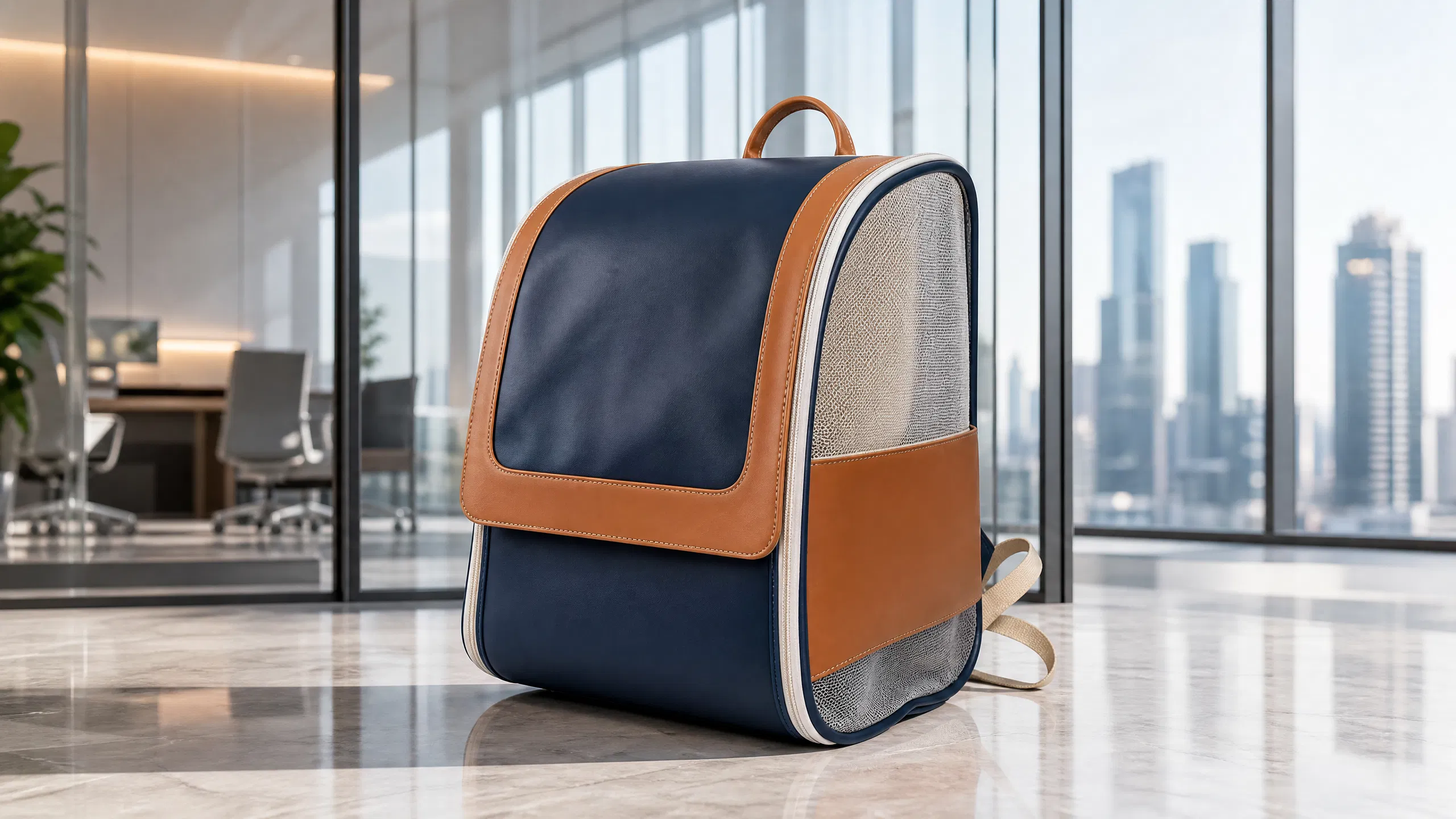 GuardHound Luxury Breathable Pet Carrier Backpack · Ochre Brown · GuardHound DOG