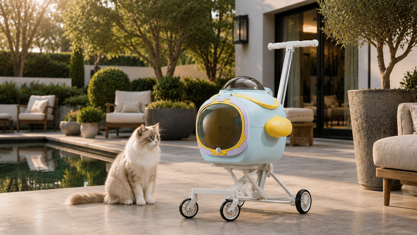 AeroLynx Aluminum Cat Backpack & Stroller · Aircraft-Grade Aluminum · GuardLynx