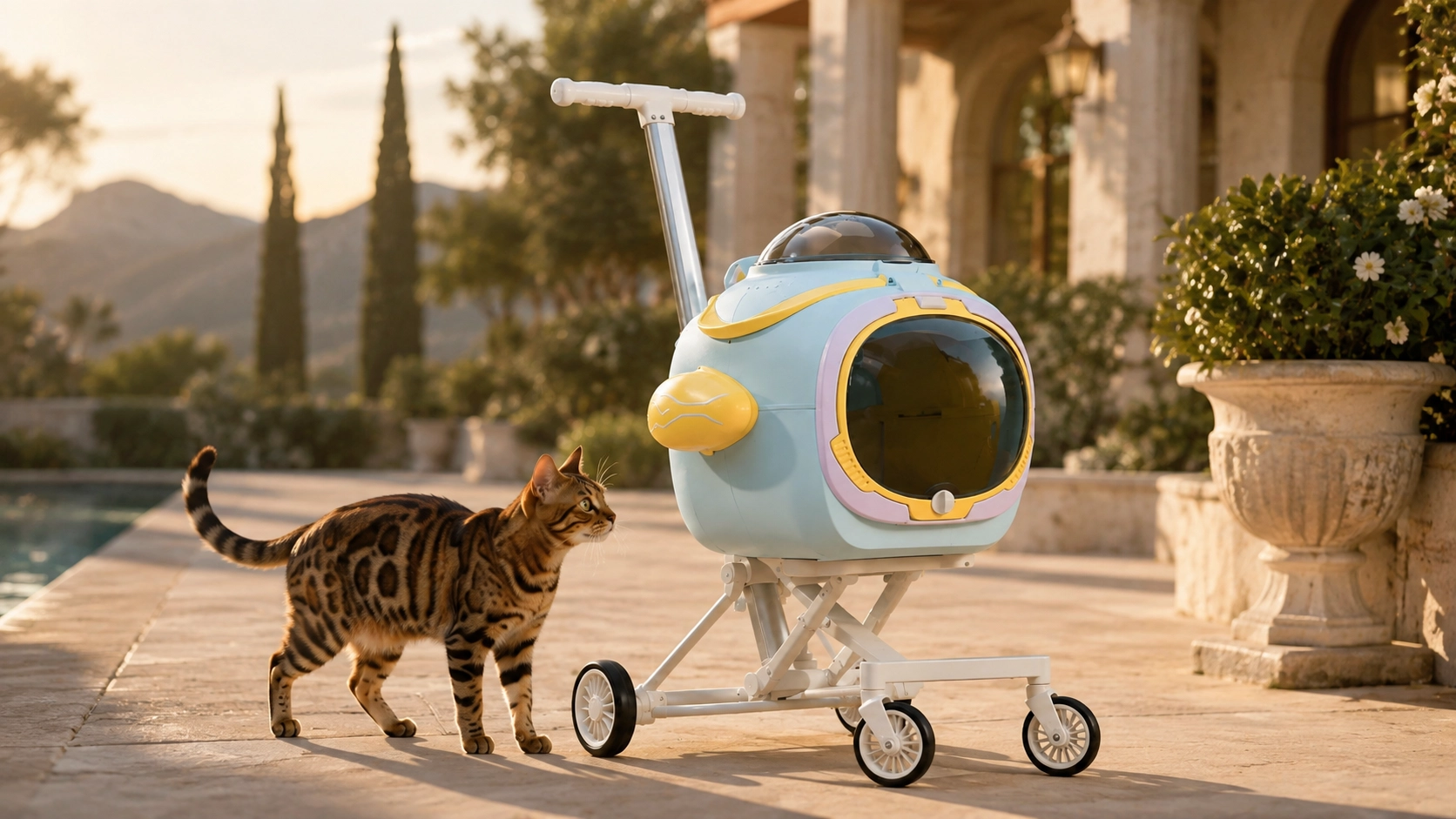 AeroLynx Aluminum Cat Backpack & Stroller · One-Second Fold · GuardLynx