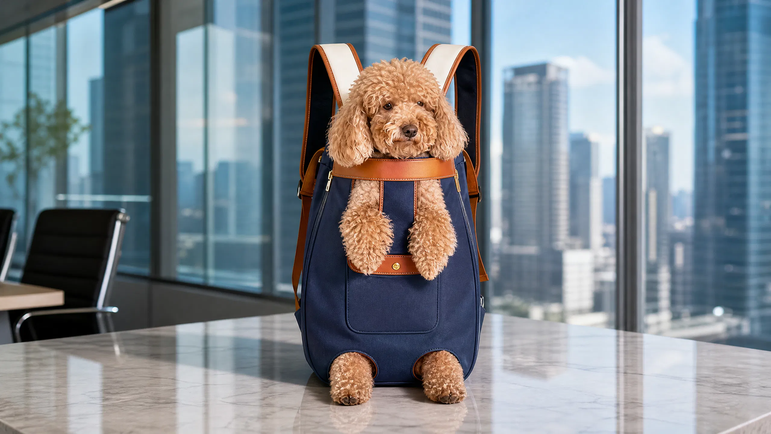GuardHound Breathable Comfort Dog Carrier Backpack · Midnight Blue · GuardHound DOG
