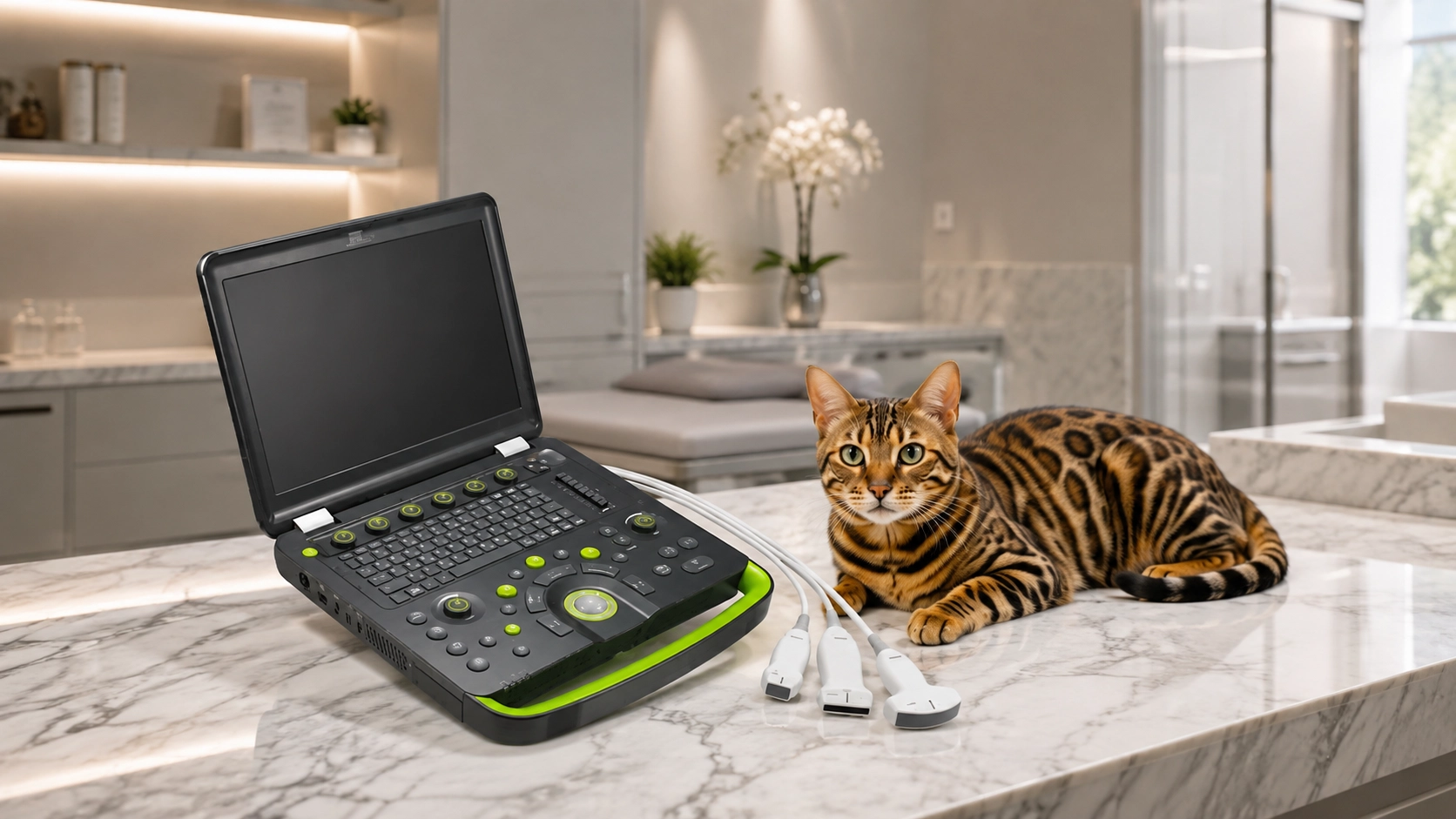 Smart Portable Ultrasound Scanner for Pets · Lightweight & Portable · GuardLynx