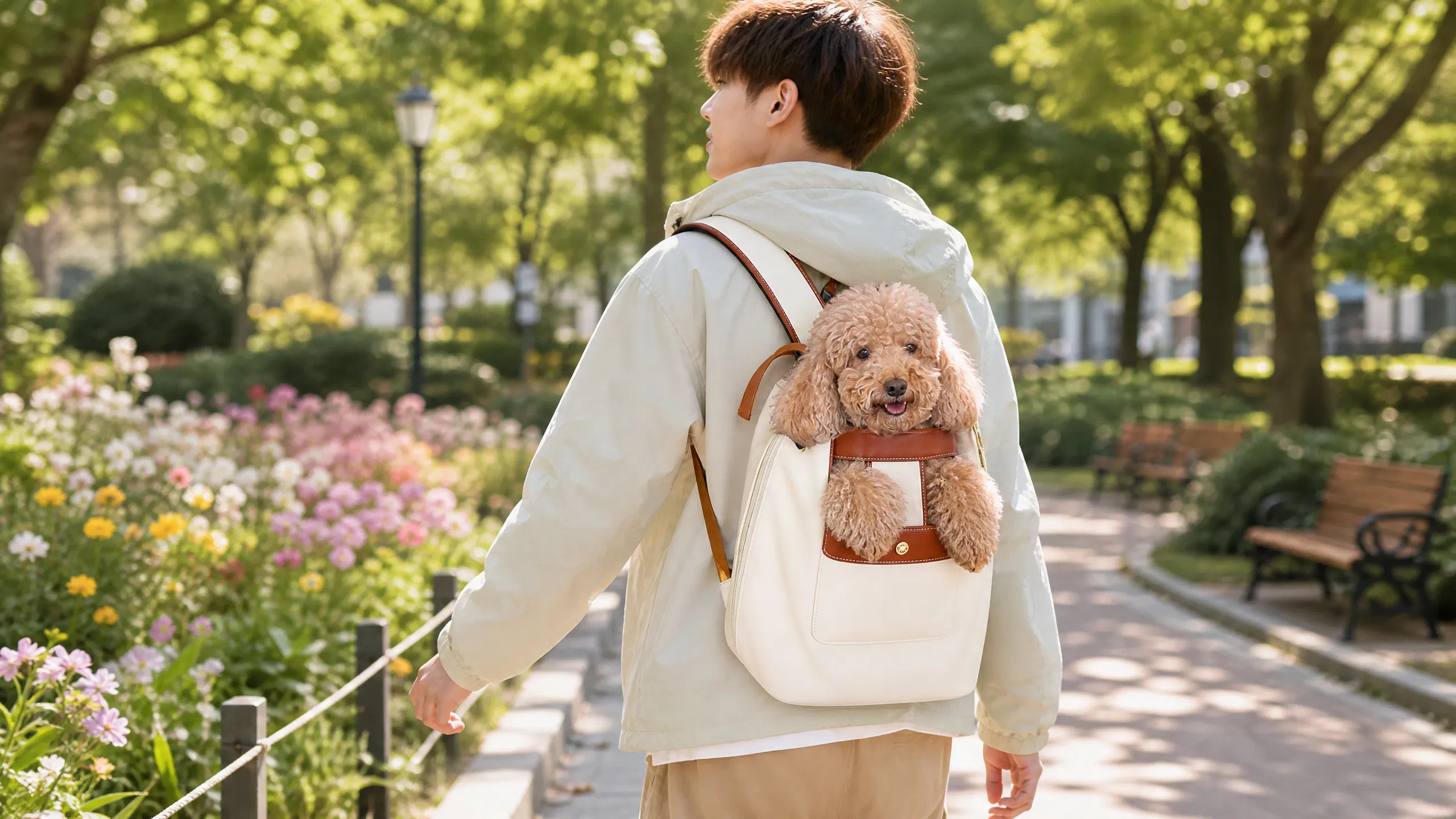 GuardHound Breathable Comfort Dog Carrier Backpack · Morning Stroll · GuardHound DOG