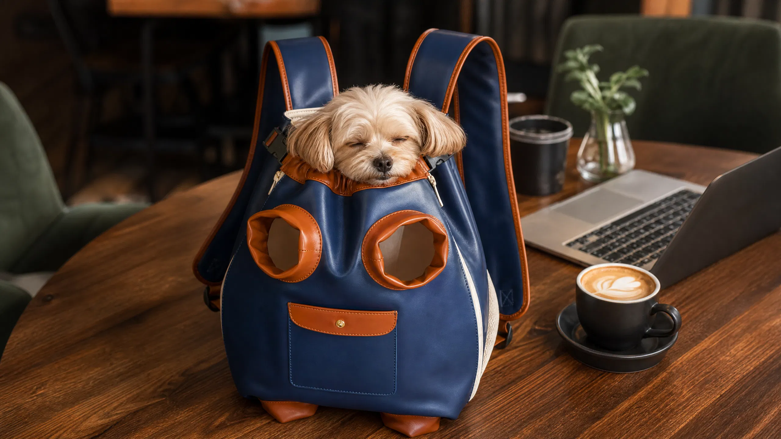 GuardHound Pet Travel Backpack · Scratch-Resistant Fabric · GuardHound DOG