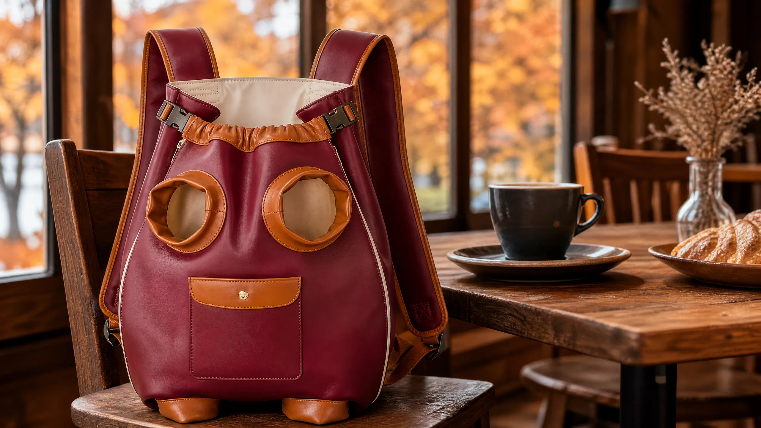 GuardHound Pet Travel Backpack · Crimson Red · GuardHound DOG