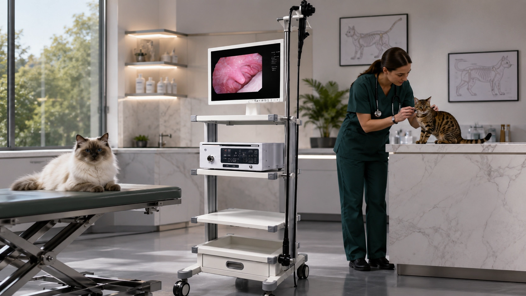 PetScope Pro Veterinary Endoscope System · Medical-Grade Build · GuardLynx