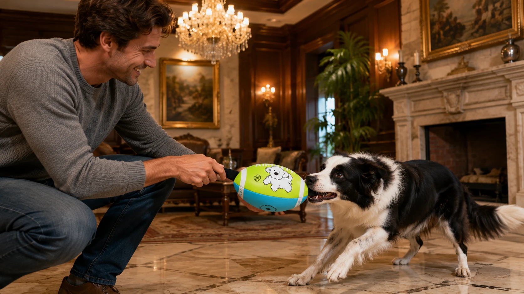 Interactive Motion Pet Play Ball · Evening Fun with Labrador · GuardHound DOG
