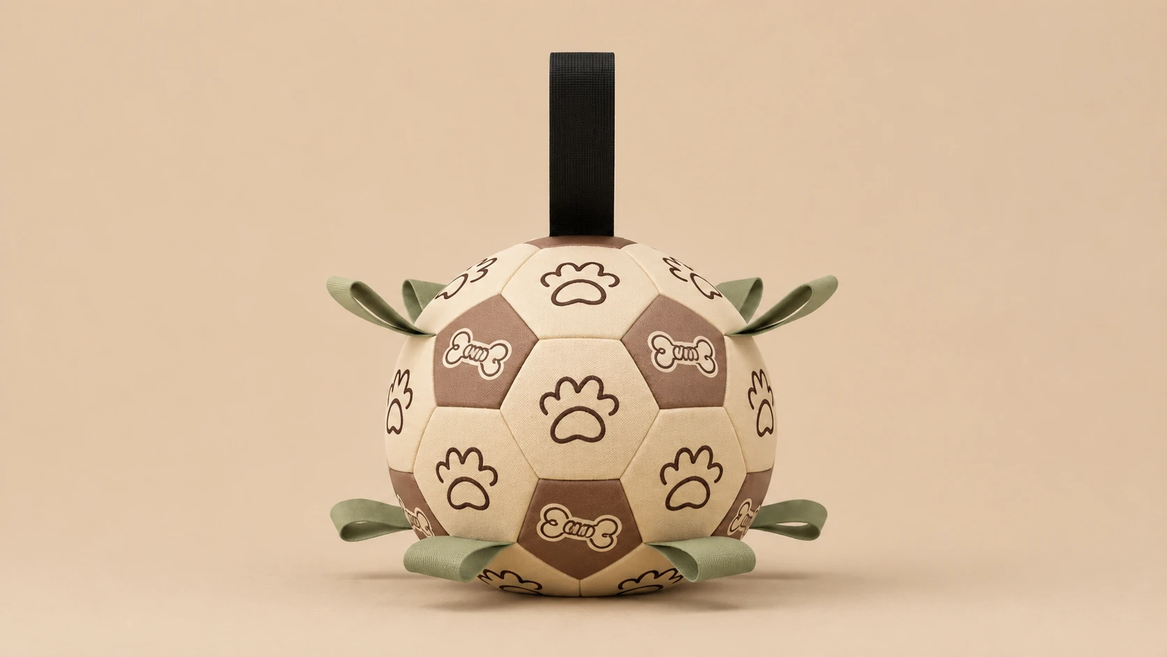 Durable Interactive Squeaky Ball for Dogs · Warm Sand · GuardHound DOG