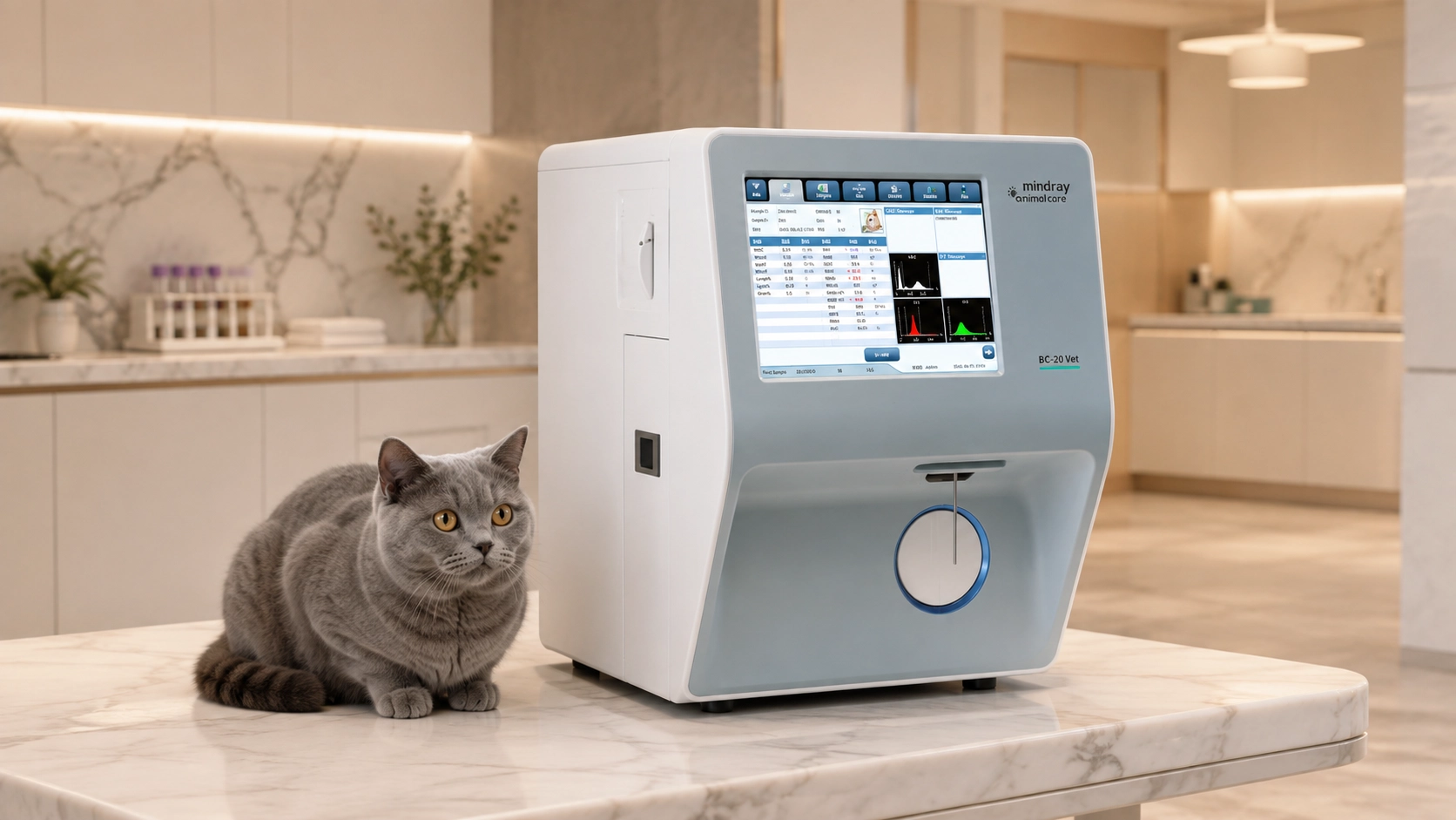 Automated Veterinary Blood Analyzer · Touchscreen Operation · GuardLynx