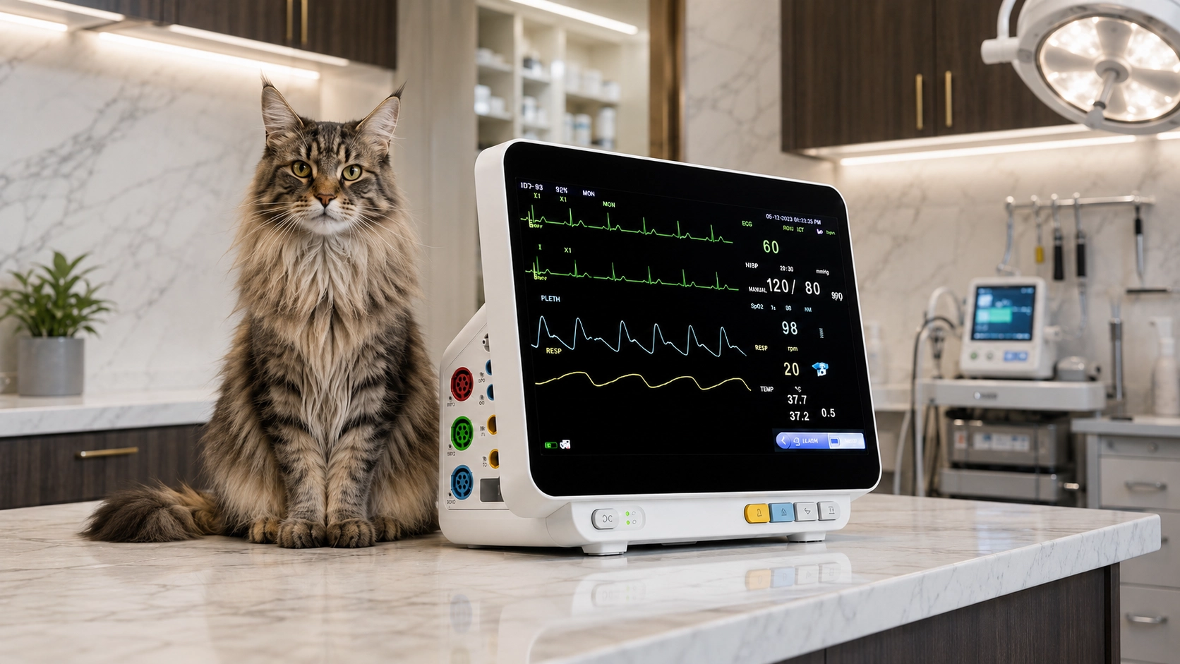 GuardLynx Smart Animal ECG Monitor · 实时监测 · GuardLynx