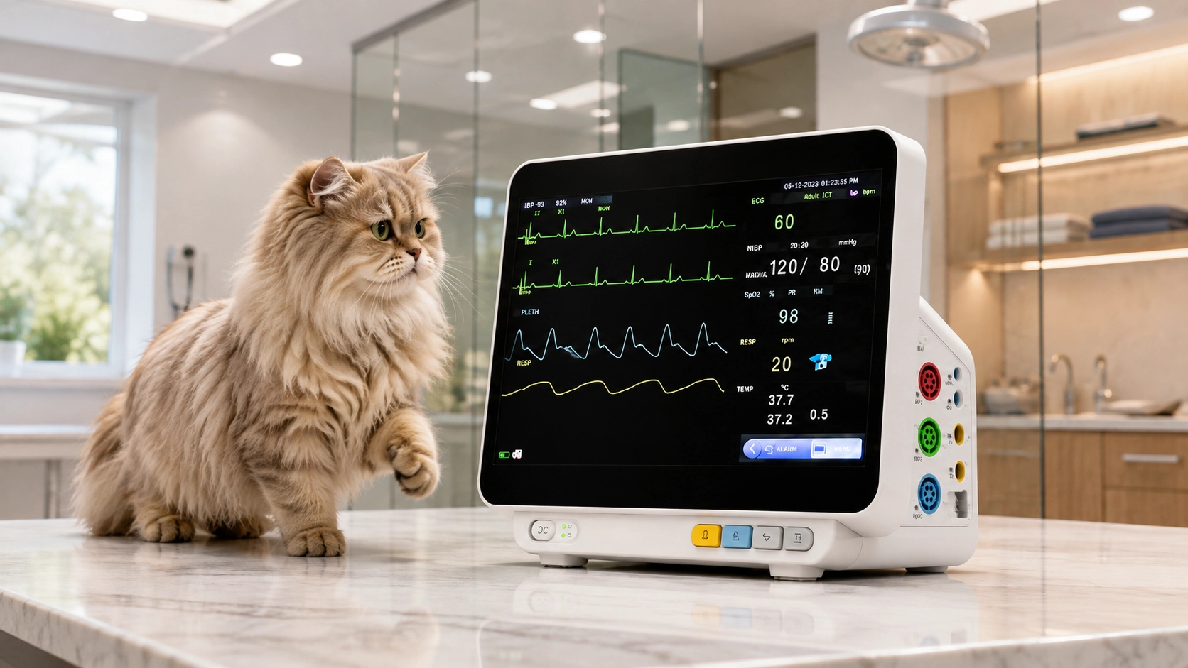 GuardLynx Smart Animal ECG Monitor · 异常报警 · GuardLynx