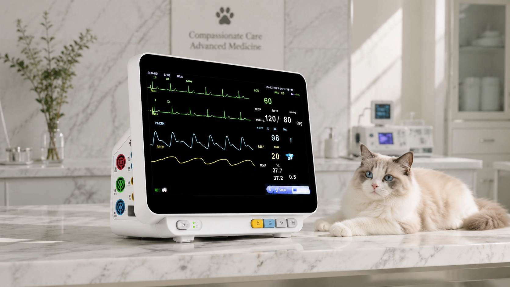 GuardLynx Smart Animal ECG Monitor · 皓月白 · GuardLynx