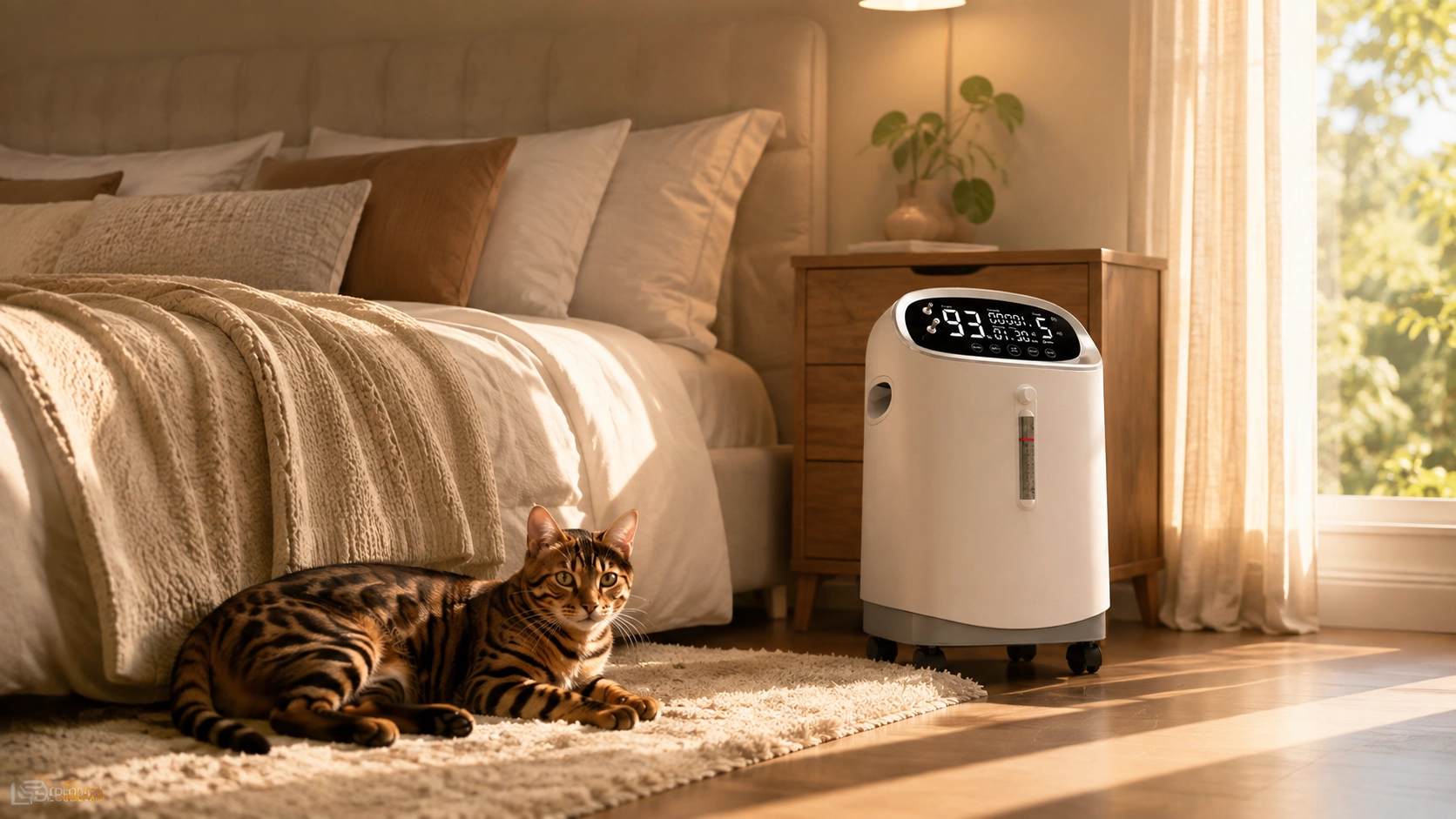 Smart 5L Pet Oxygen Concentrator · 晨光中的豹猫 · GuardLynx