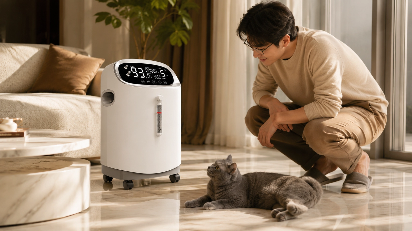 Smart 5L Pet Oxygen Concentrator · 午后蓝猫 · GuardLynx