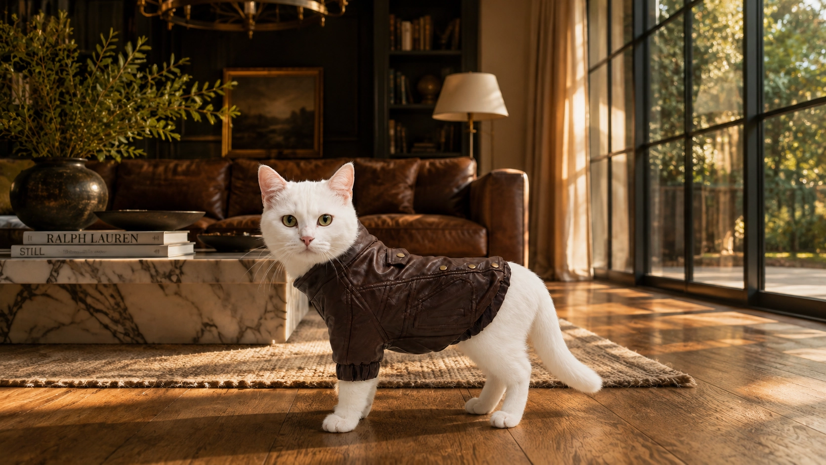 Rebel Rider Pet Leather Jacket · Premium PU Leather · GuardLynx