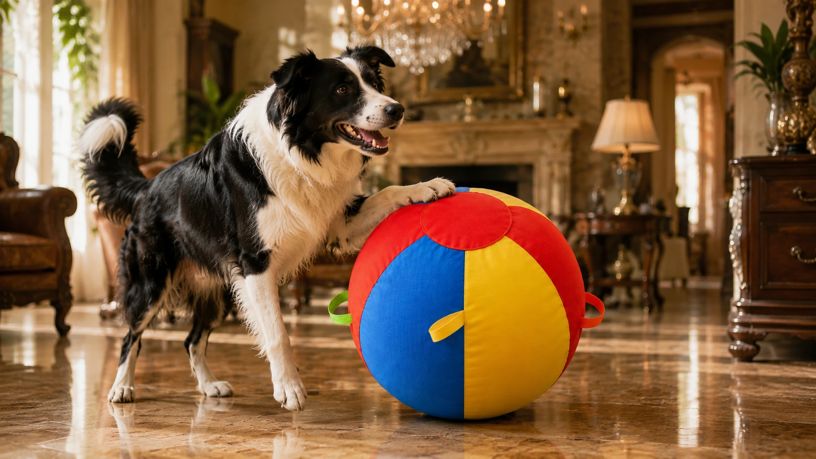 Interactive Smart Dog Ball with LED · Food-Grade Materials · GuardHound DOG