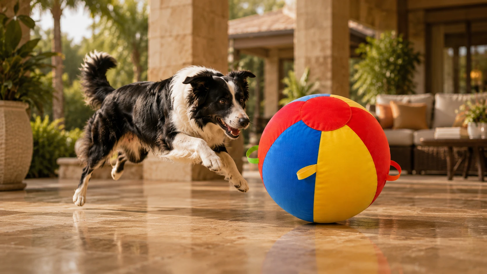 Interactive Smart Dog Ball with LED · Textured Gum Massage · GuardHound DOG