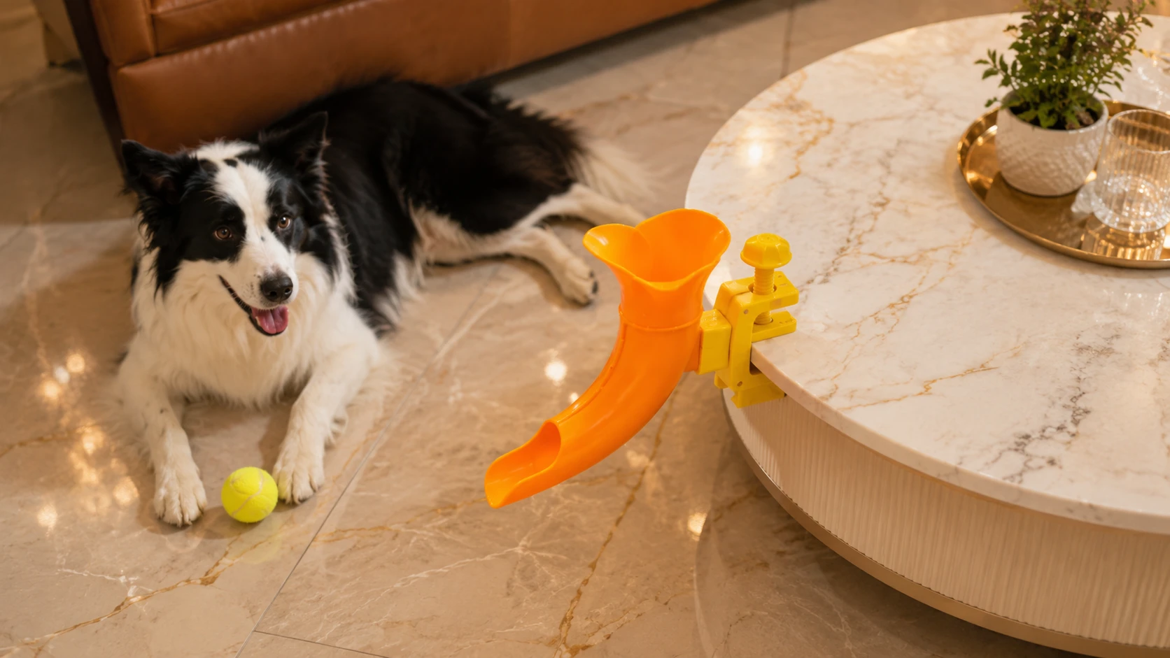 Interactive Dog Ball Launcher Toy · Stable Anti-Slip Base · GuardHound DOG