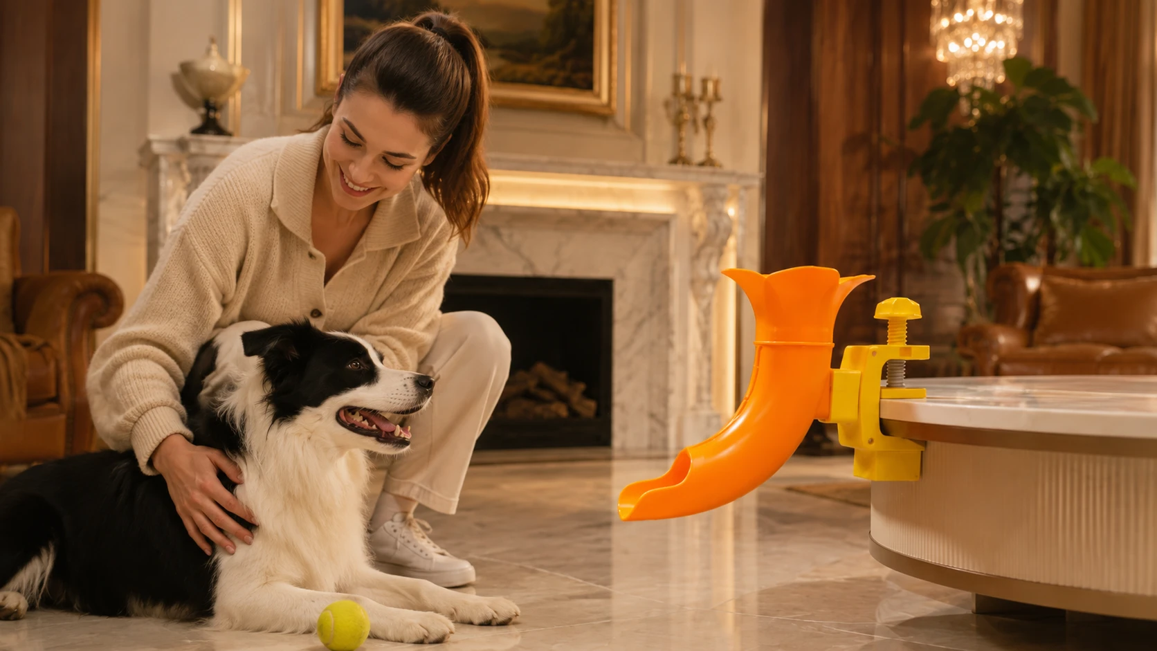 Interactive Dog Ball Launcher Toy · Evening Bonding · GuardHound DOG