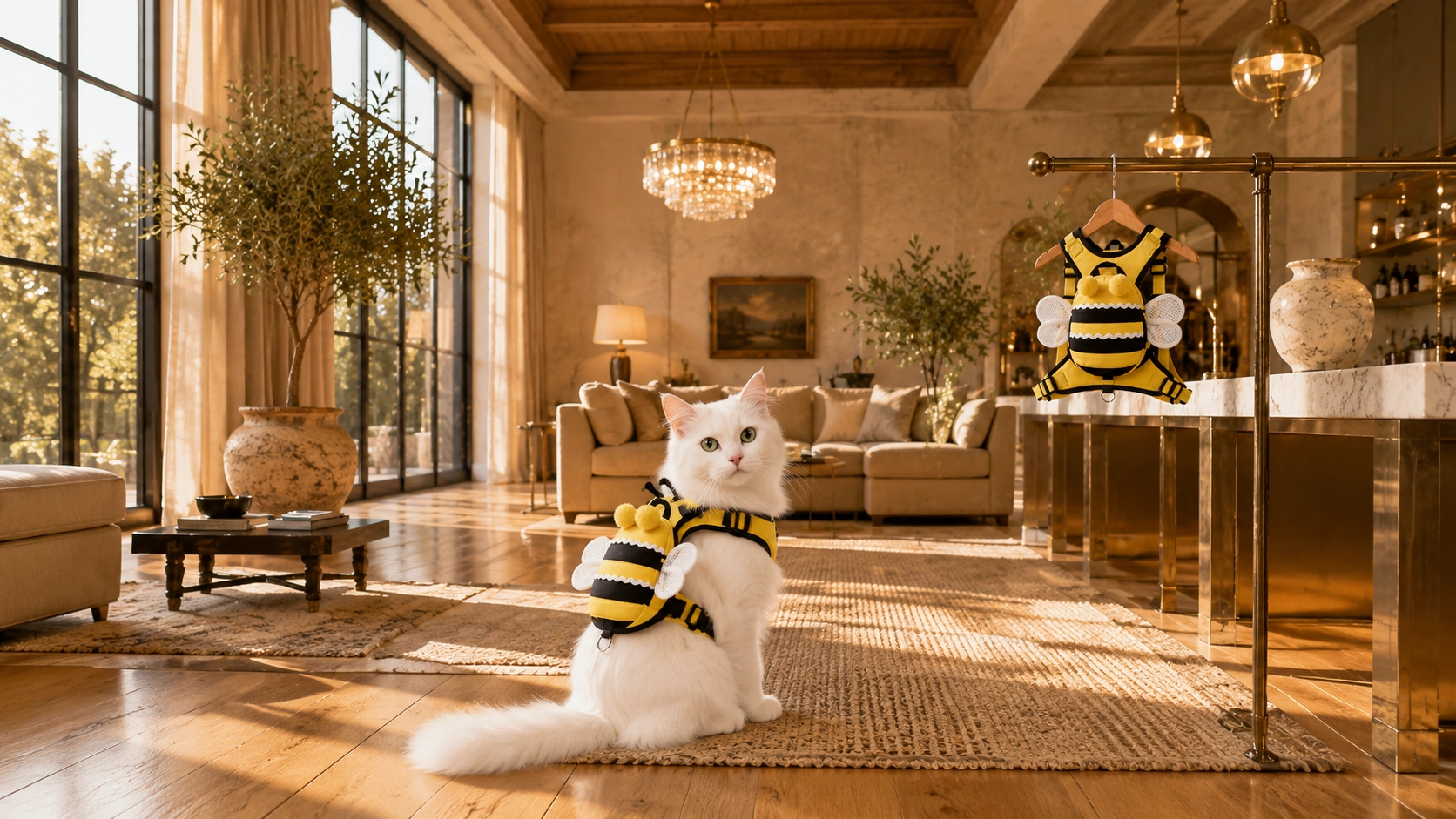 Little Bee Backpack Cat Harness with Leash · Detail image 1 · GuardLynx