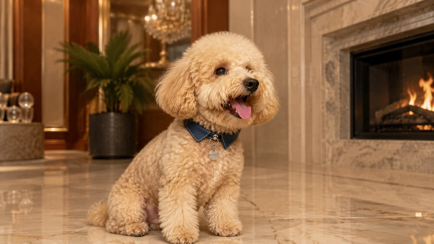Gentleman's Bow Tie Leather Dog Collar · GuardHound DOG
