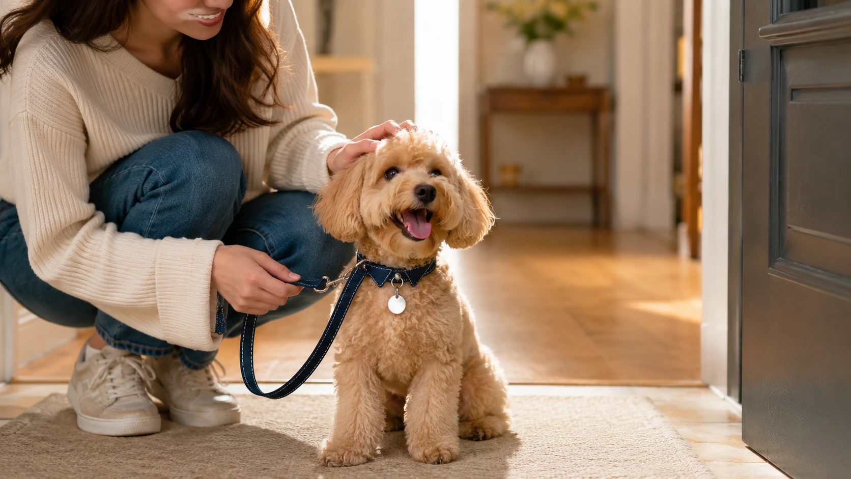 Gentleman's Bow Tie Leather Dog Collar · Afternoon Library Companion · GuardHound DOG