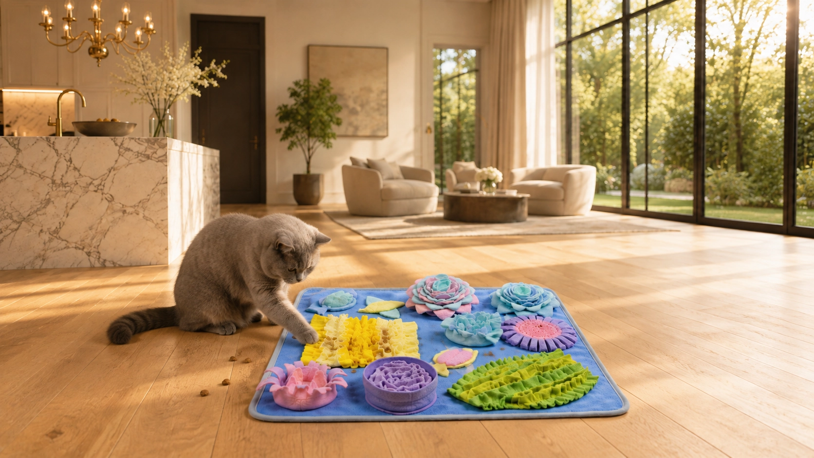 Ocean Themed Slow Feeder Snuffle Mat · Science-Backed Slow Feeding · GuardLynx