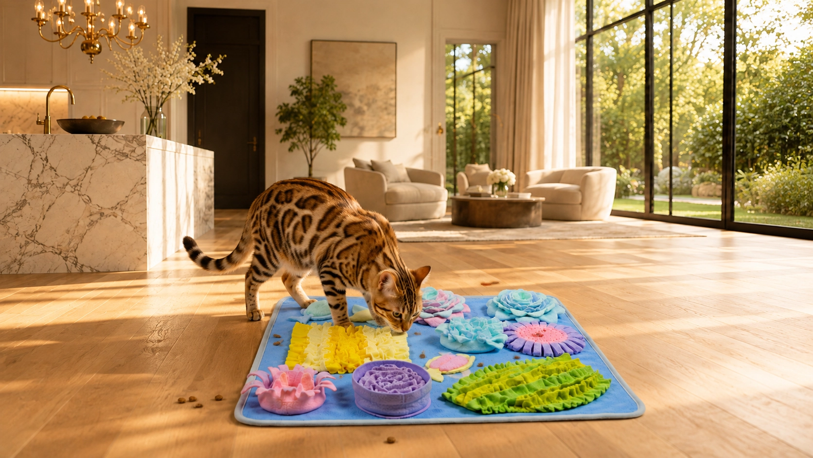 Ocean Themed Slow Feeder Snuffle Mat · Endless Play Possibilities · GuardLynx