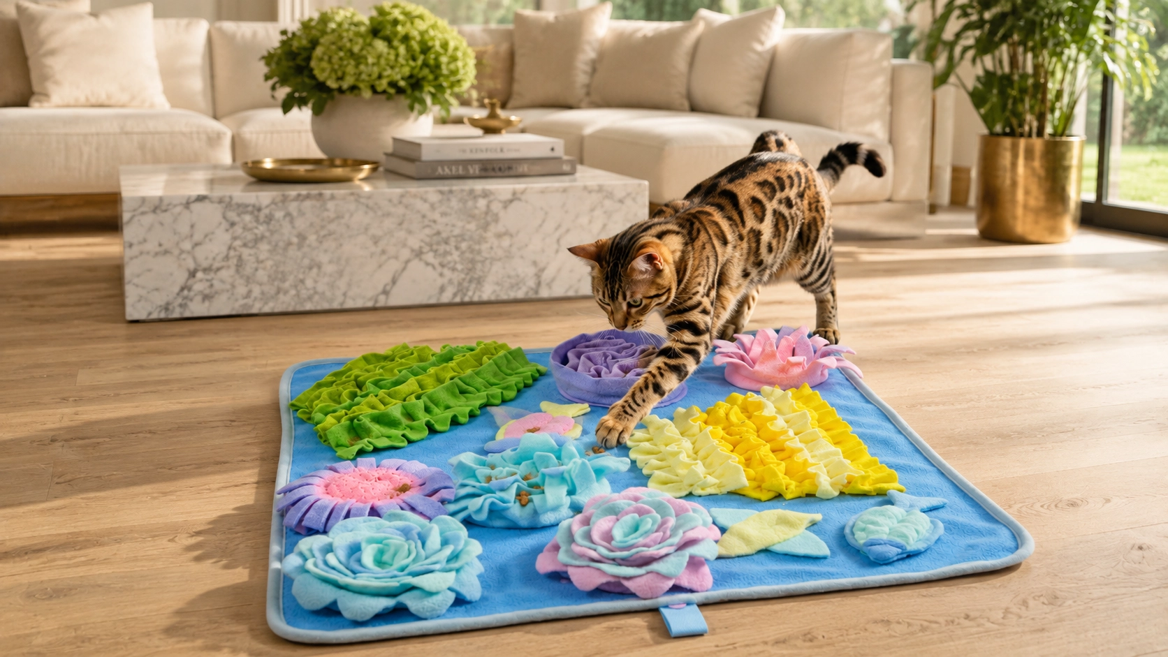Ocean Themed Slow Feeder Snuffle Mat · Afternoon Treasure Hunt · GuardLynx