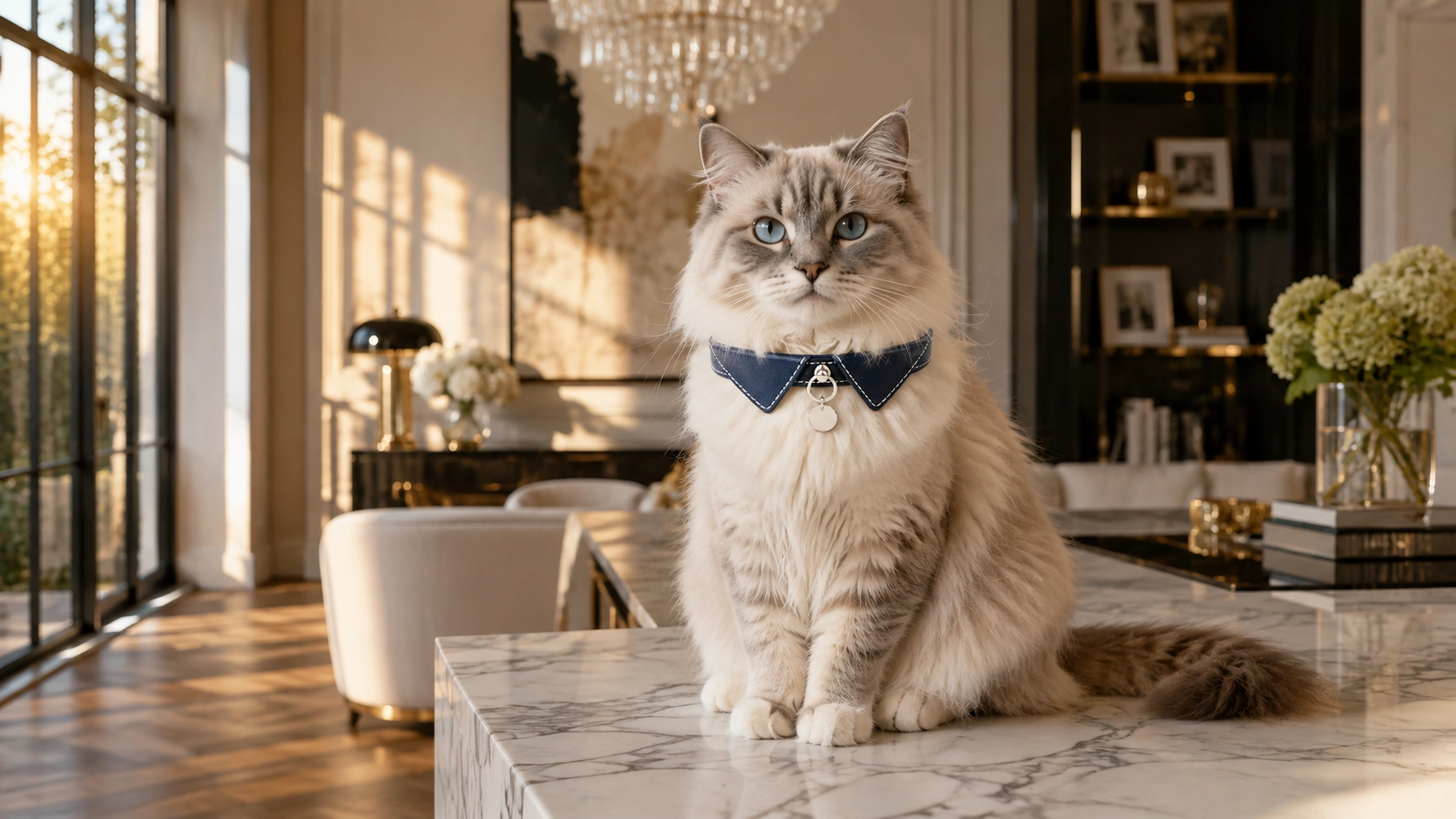 Gentleman's Bow Tie Leather Collar · Hand-Stitched Quality · GuardLynx