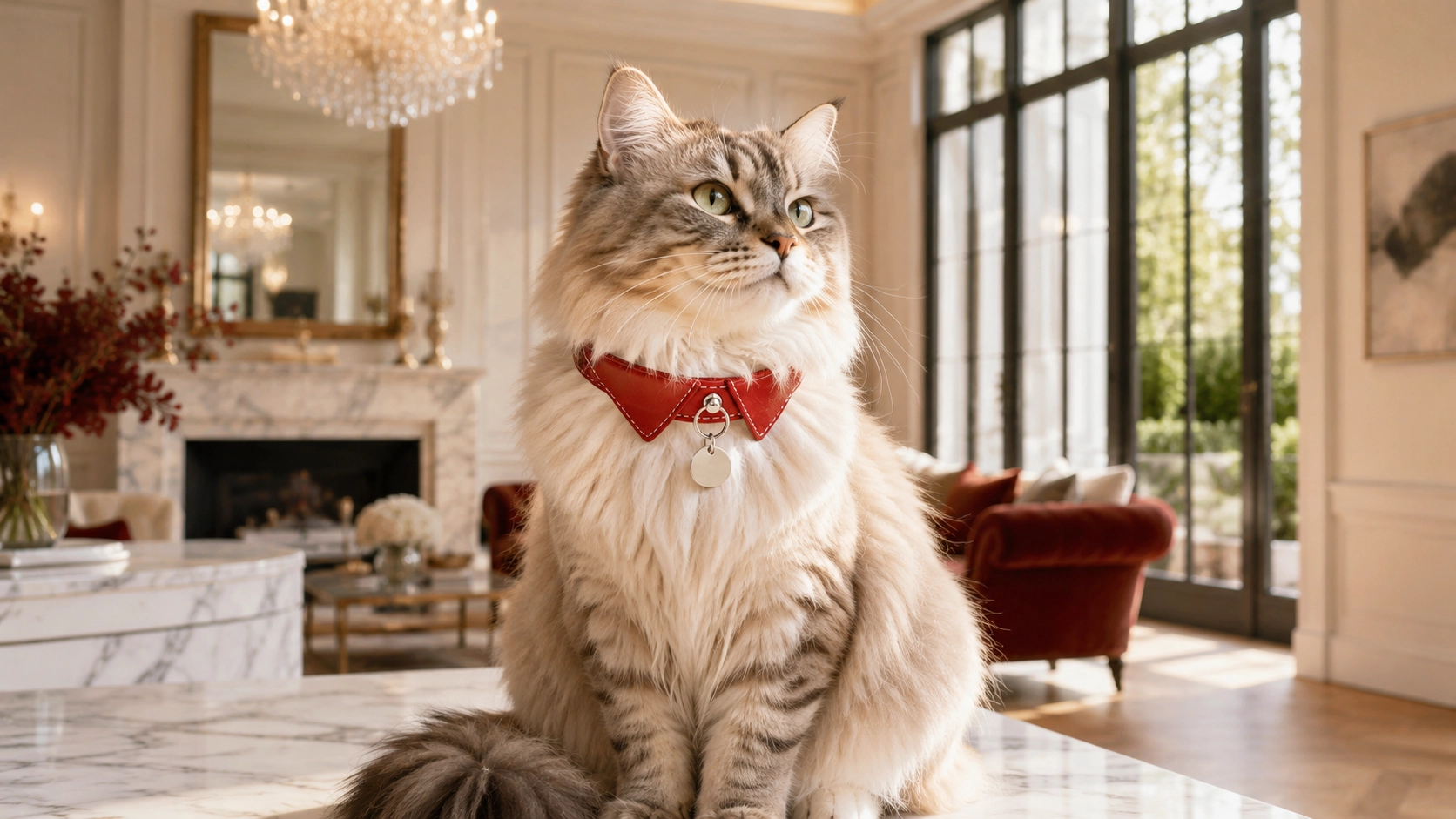 Gentleman's Bow Tie Leather Collar · Morning Light Gentleman · GuardLynx