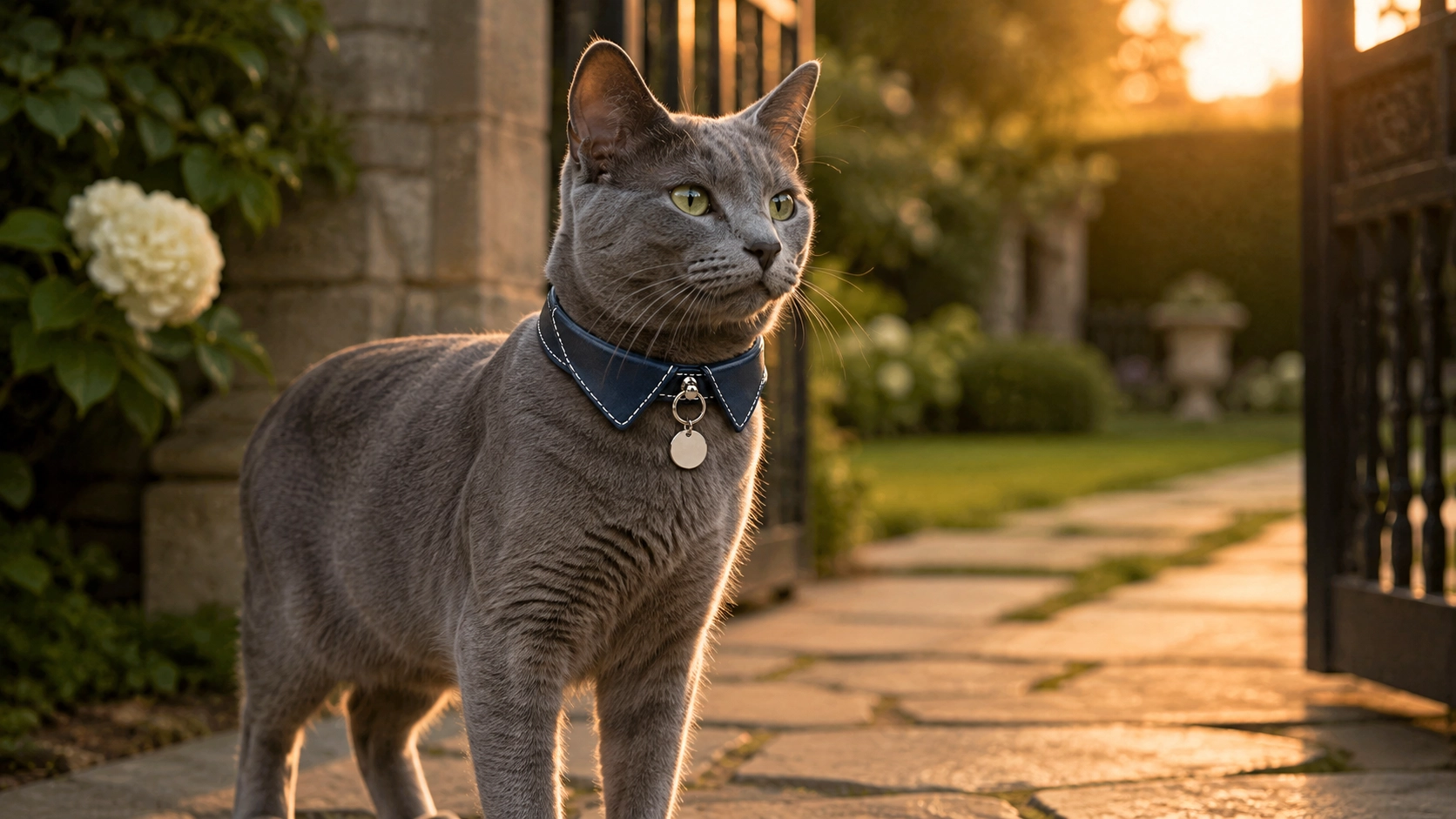 Gentleman's Bow Tie Leather Collar · Evening Stroll Elegance · GuardLynx