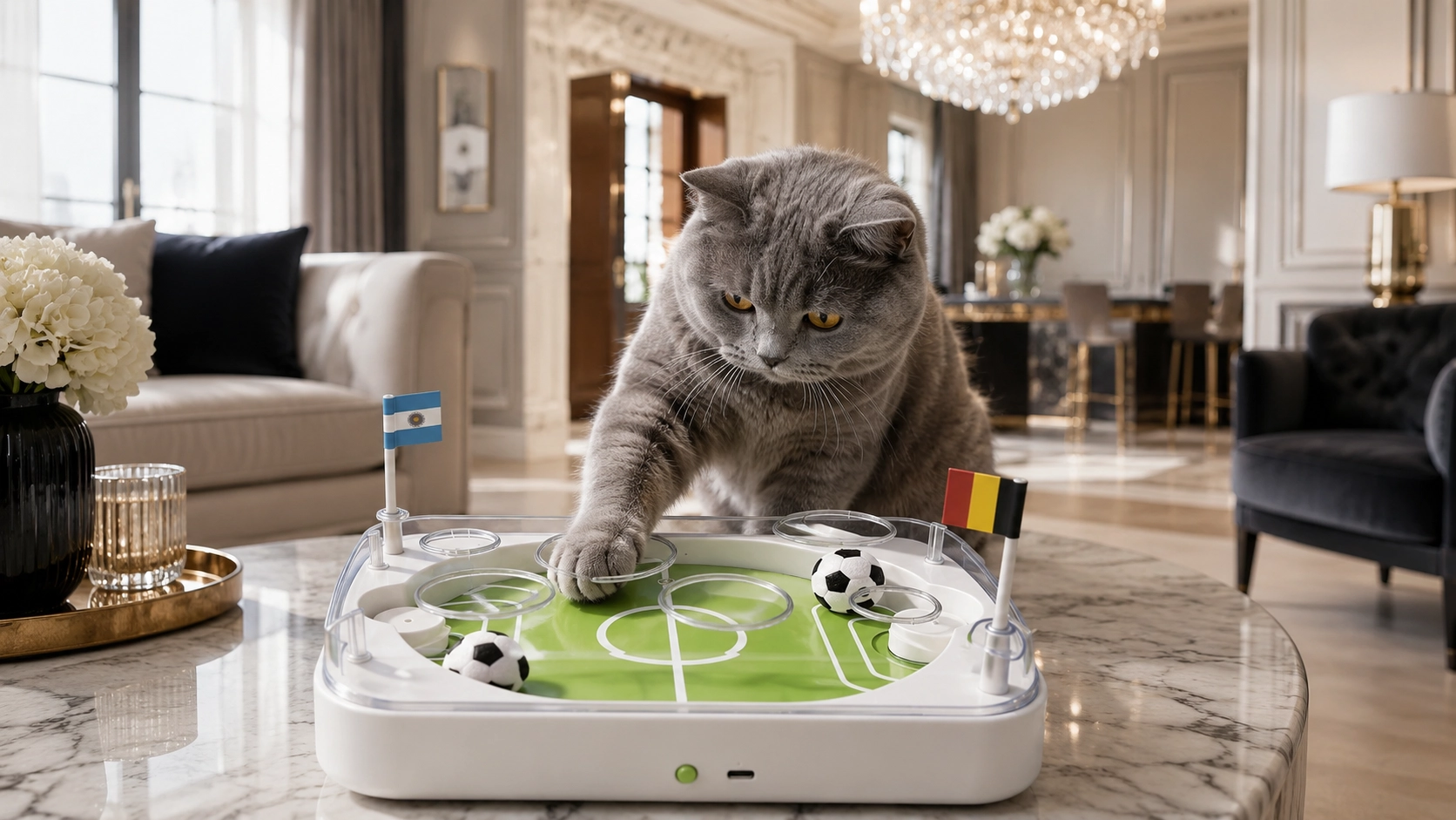 GuardLynx Smart Soccer Ball Cat Toy · Chase, Pounce, Score · GuardLynx