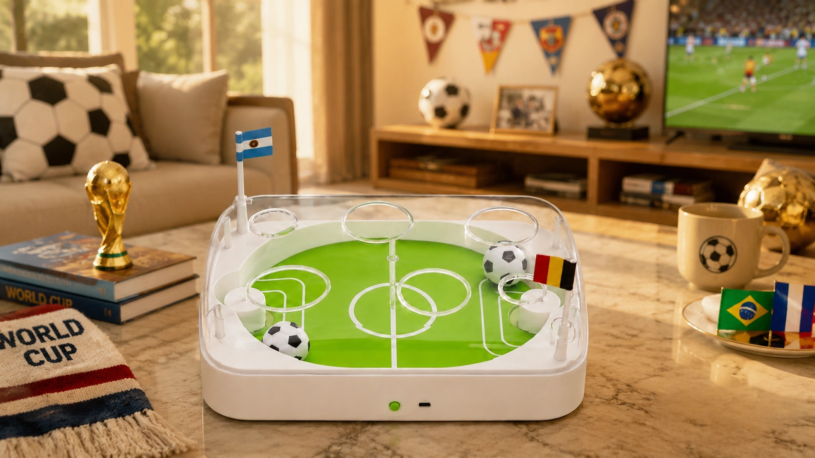 GuardLynx Smart Soccer Ball Cat Toy · Pitch Green · GuardLynx