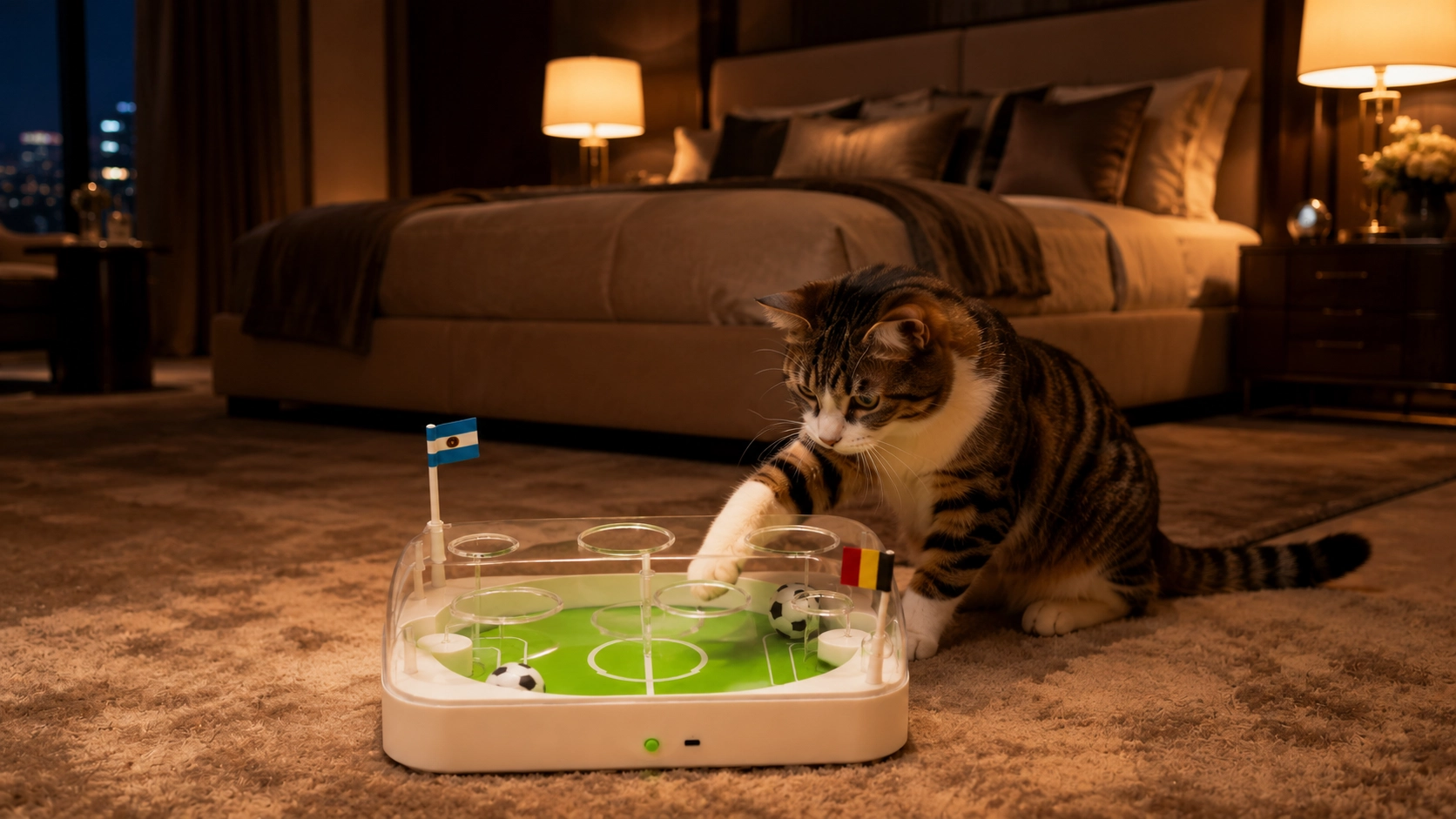 GuardLynx Smart Soccer Ball Cat Toy · Evening Wind-Down · GuardLynx
