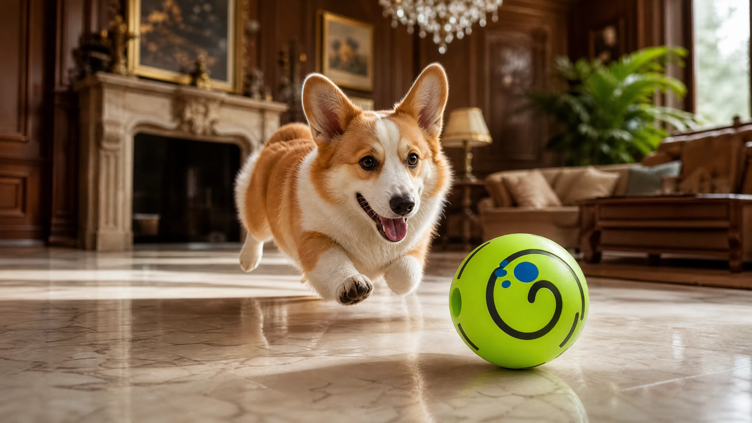Durable Squeaky Rubber Ball for Dogs · GuardHound DOG
