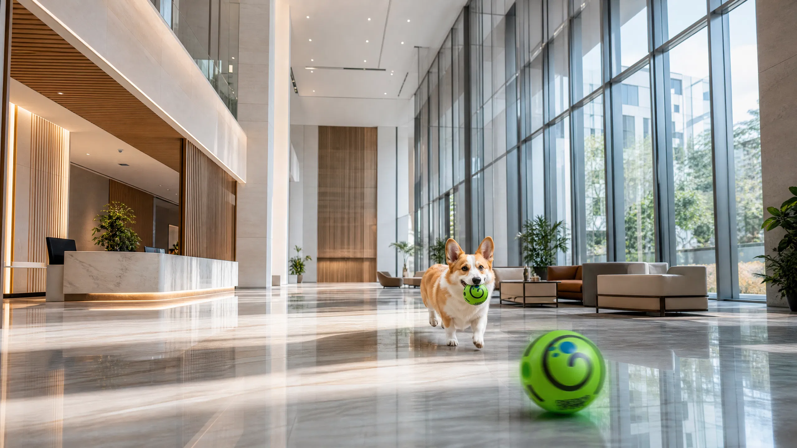 Durable Squeaky Rubber Ball for Dogs · Detail image 1 · GuardHound DOG