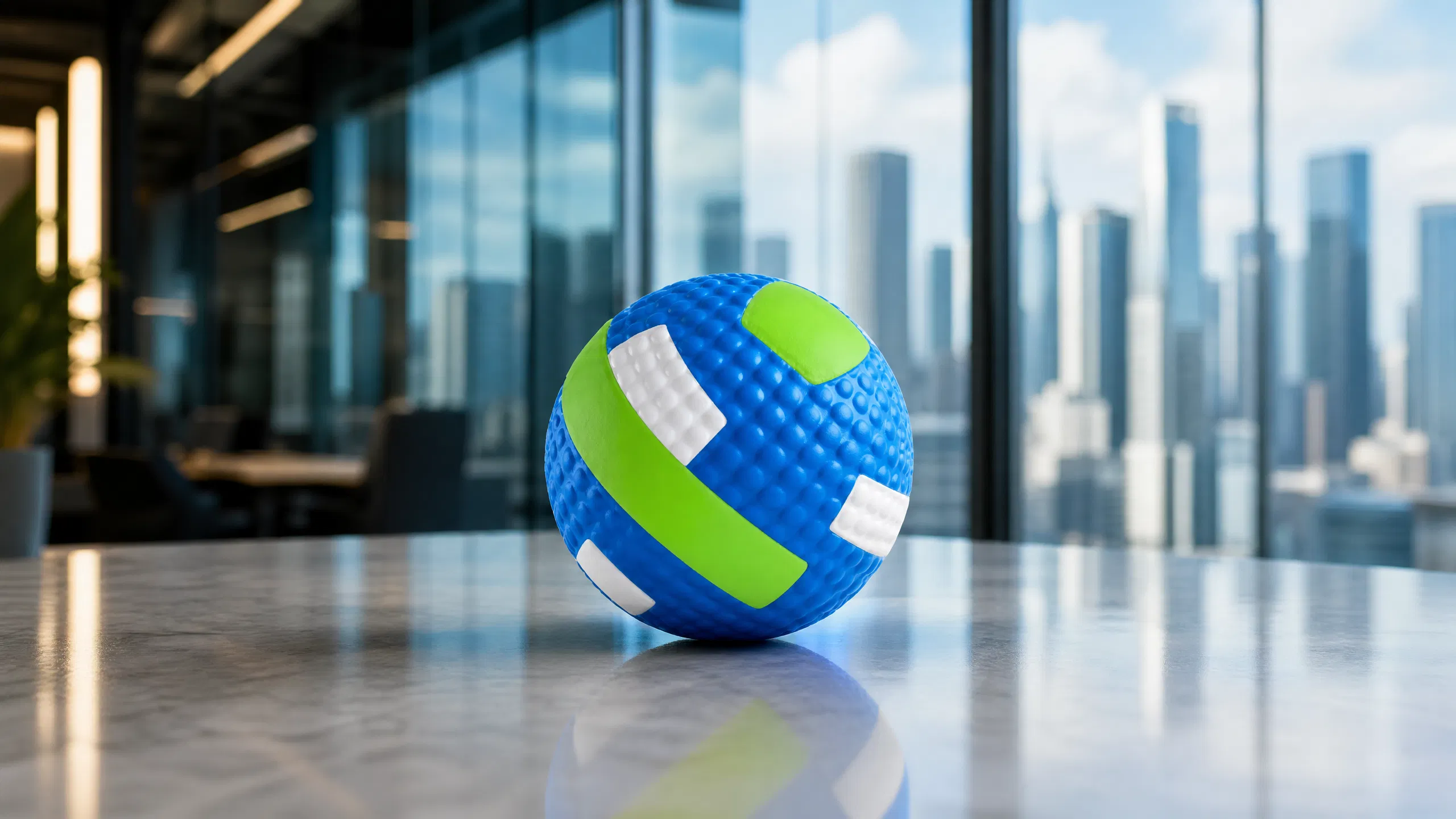 Interactive Chew Toy Ball for Aggressive Chewers · Quiet Blue · GuardHound DOG
