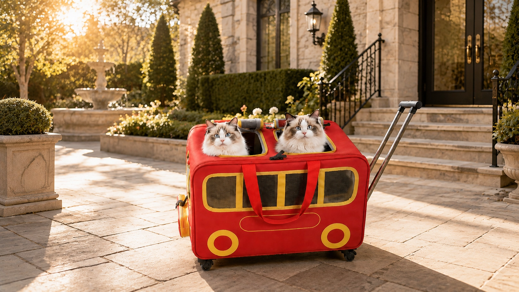 Dual Compartment Pet Roller Carrier · GuardLynx