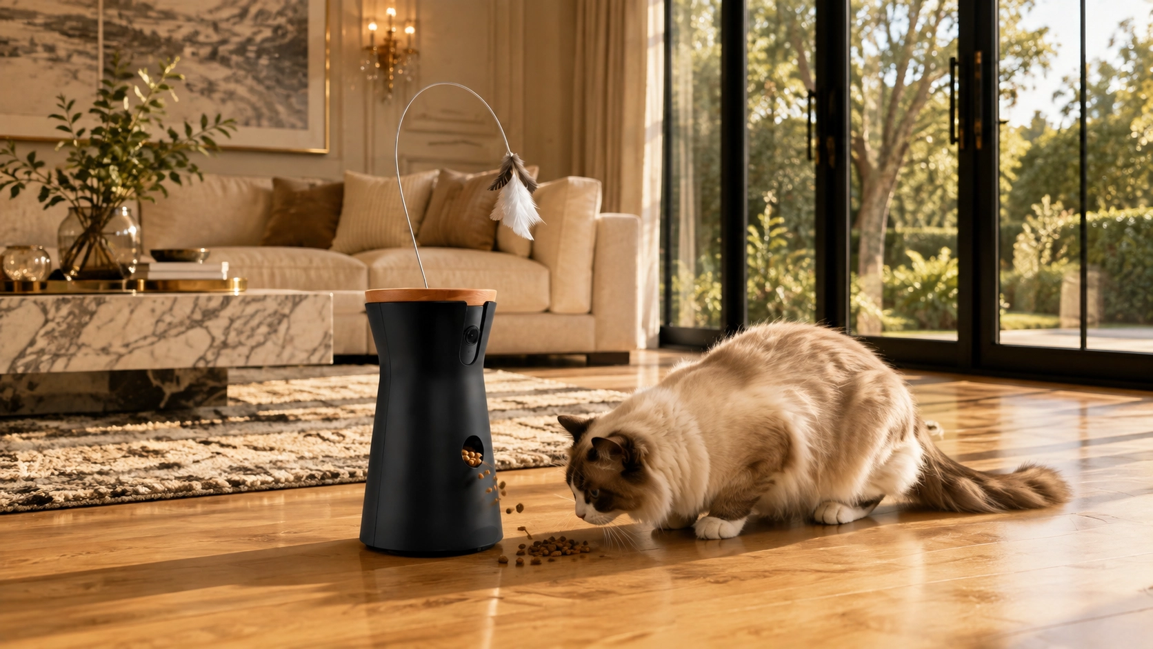 360° AI Cat Camera with Laser Play · 360° Coverage · GuardLynx