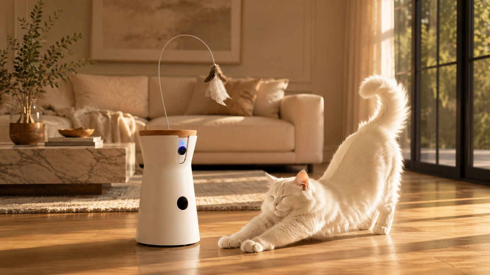 360° AI Cat Camera with Laser Play · Morning Companion · GuardLynx