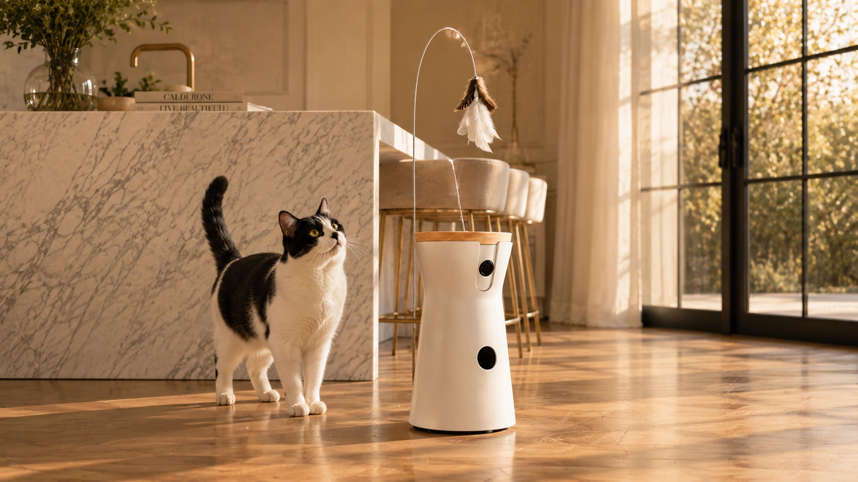 360° AI Cat Camera with Laser Play · Kitchen Curiosity · GuardLynx