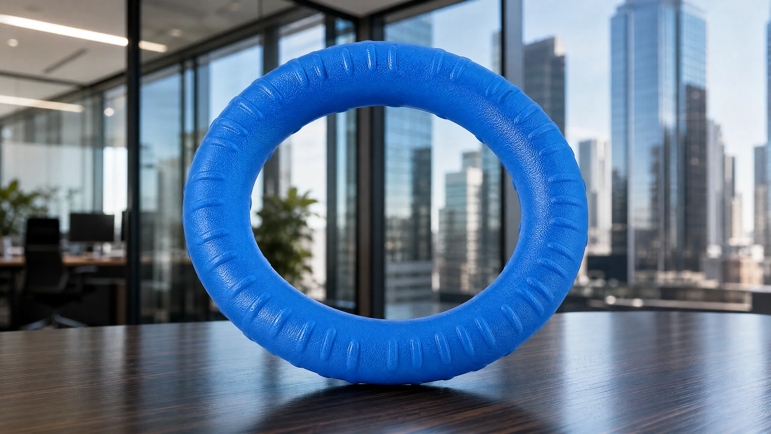 EVA Floating Chew Ball Dog Toy · Blue · GuardHound DOG