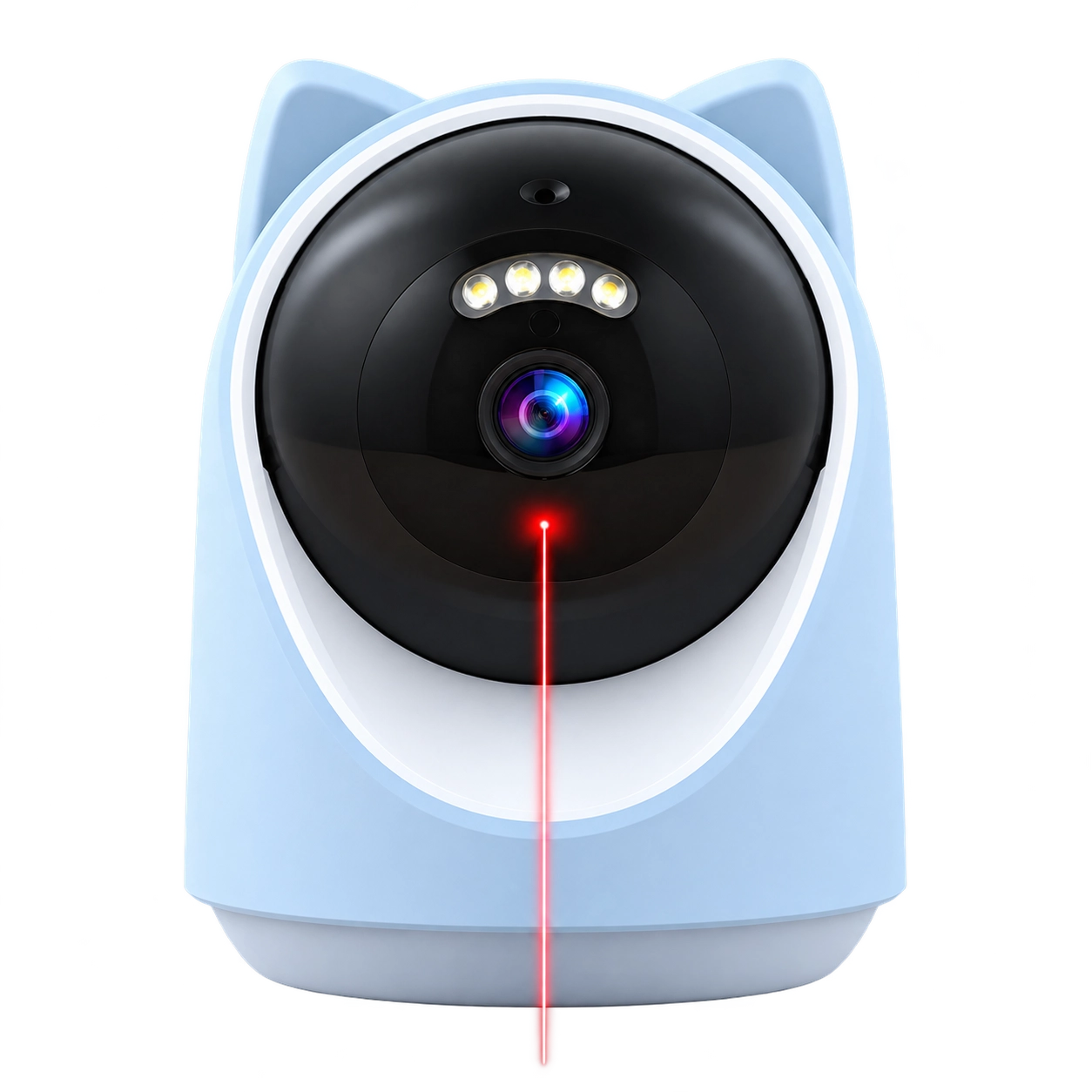 Cat Ear AI Laser Pet Camera with Interactive Tracking