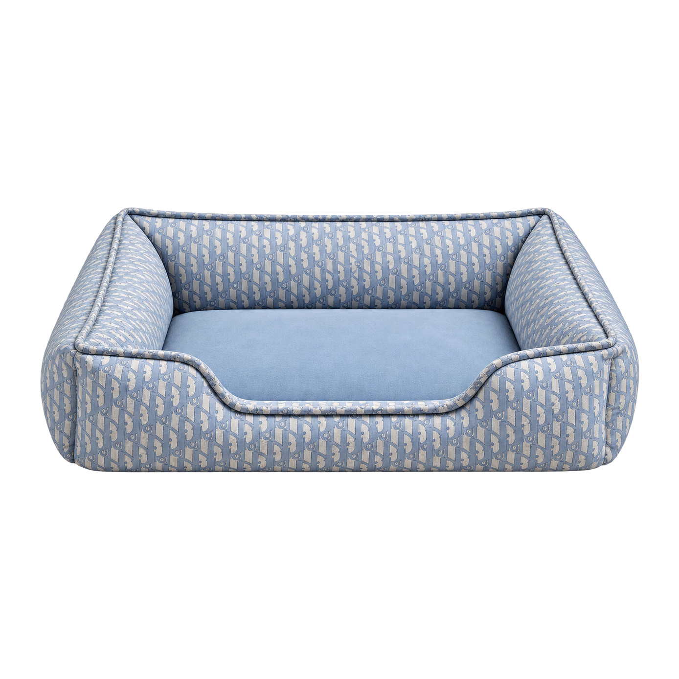 Stylish Leather Cat Bed with High Sides