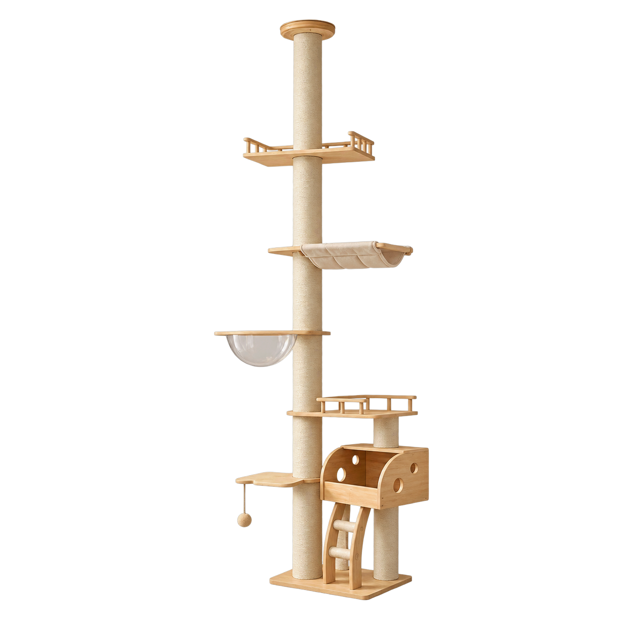 GuardLynx Ceiling-to-Floor Cat Tree Tower · Product image · GuardLynx