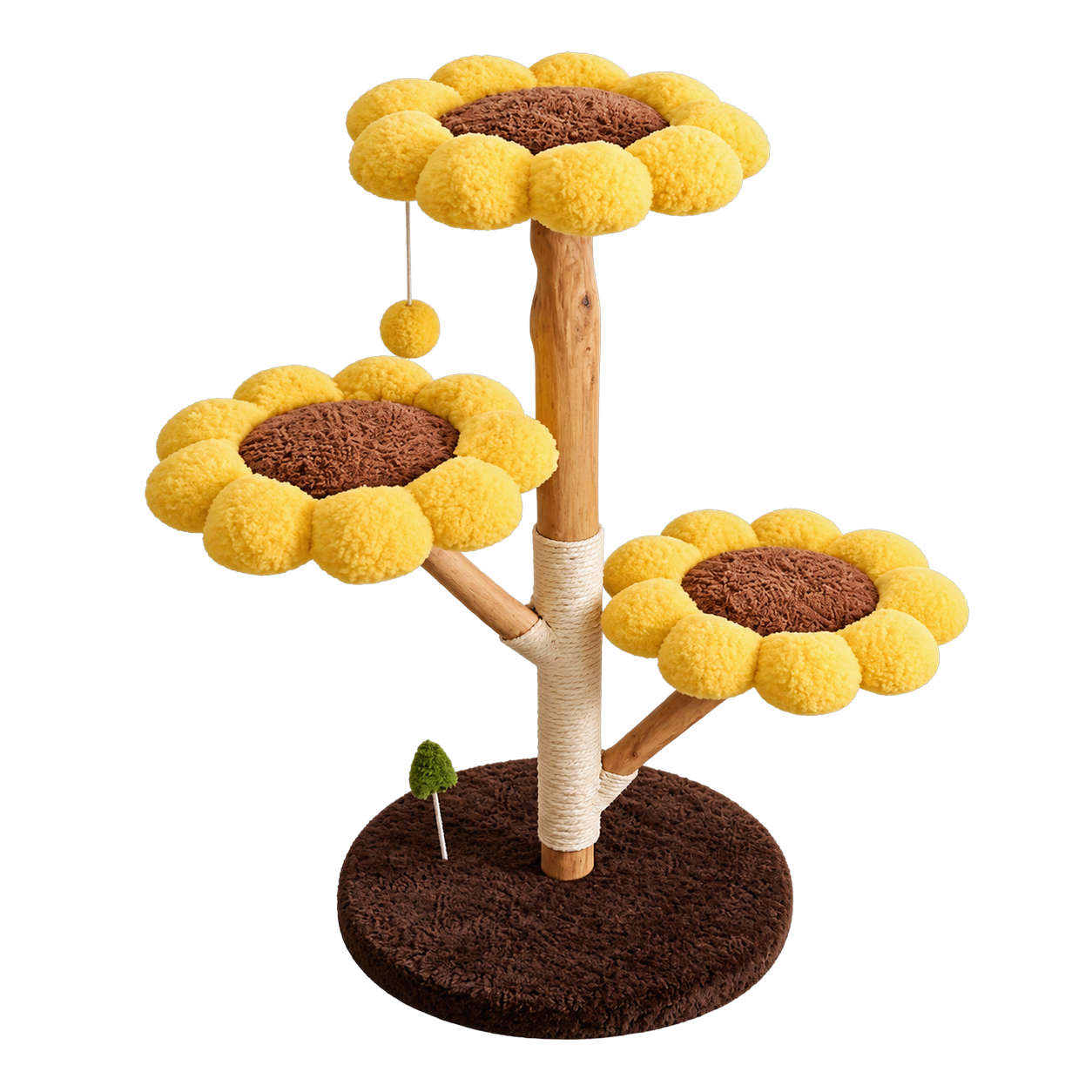 Sunflower Cat Tree with Cozy Petals · Product image · GuardLynx