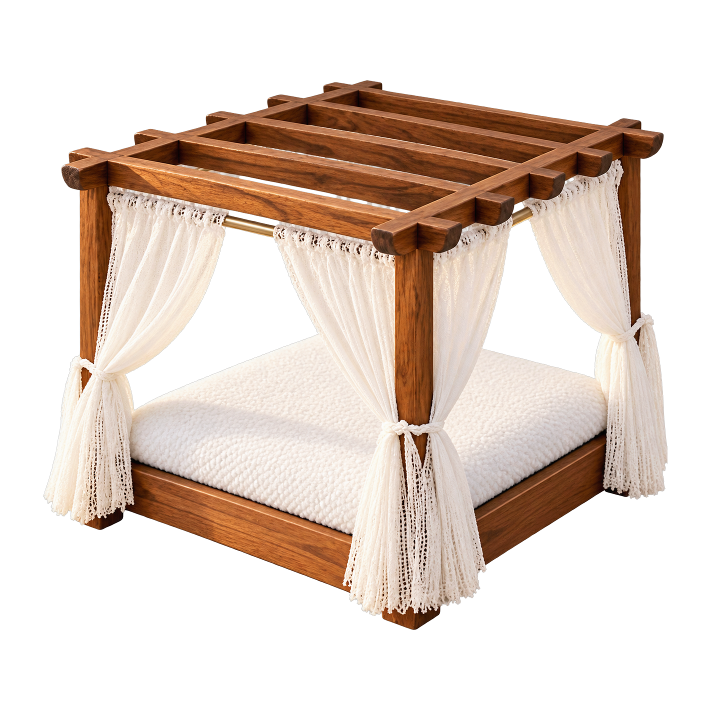 Resort-Style Solid Wood Cat Bed · Product image · GuardLynx