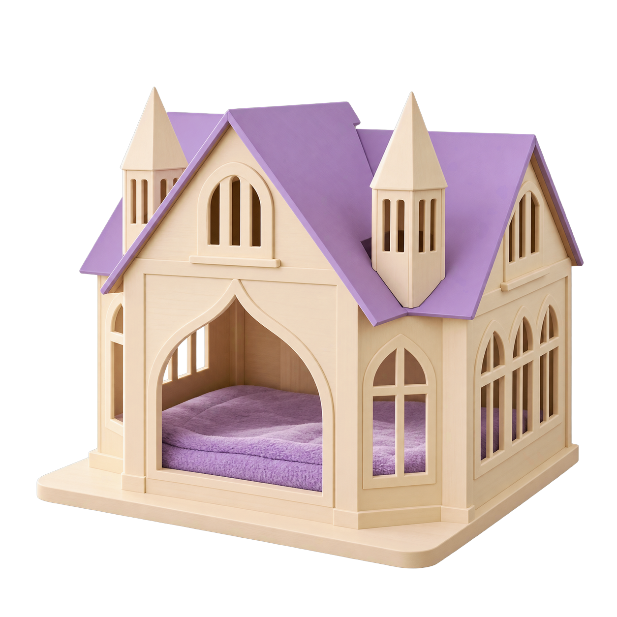 Castle Solid Wood Cat Bed House · Product image · GuardLynx