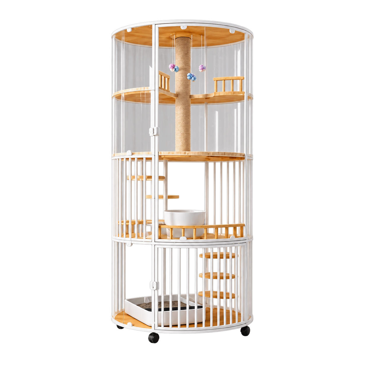 360° Panoramic Deluxe Cat Cage · Product image · GuardLynx